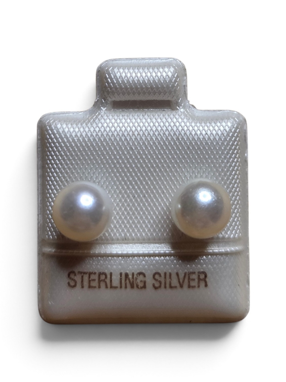 Genuine Cultured Pearl Sterling Silver Earrings